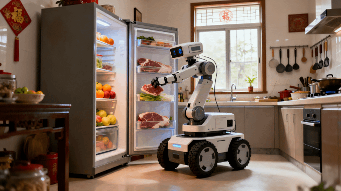 家用机器人F1亮相：能收纳能陪学，明年初售价不到两万